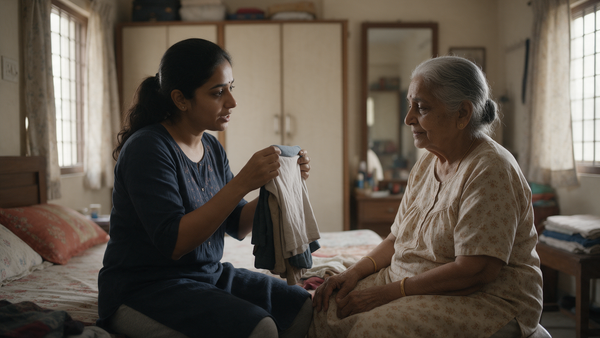 Dressing a Parent With Dementia