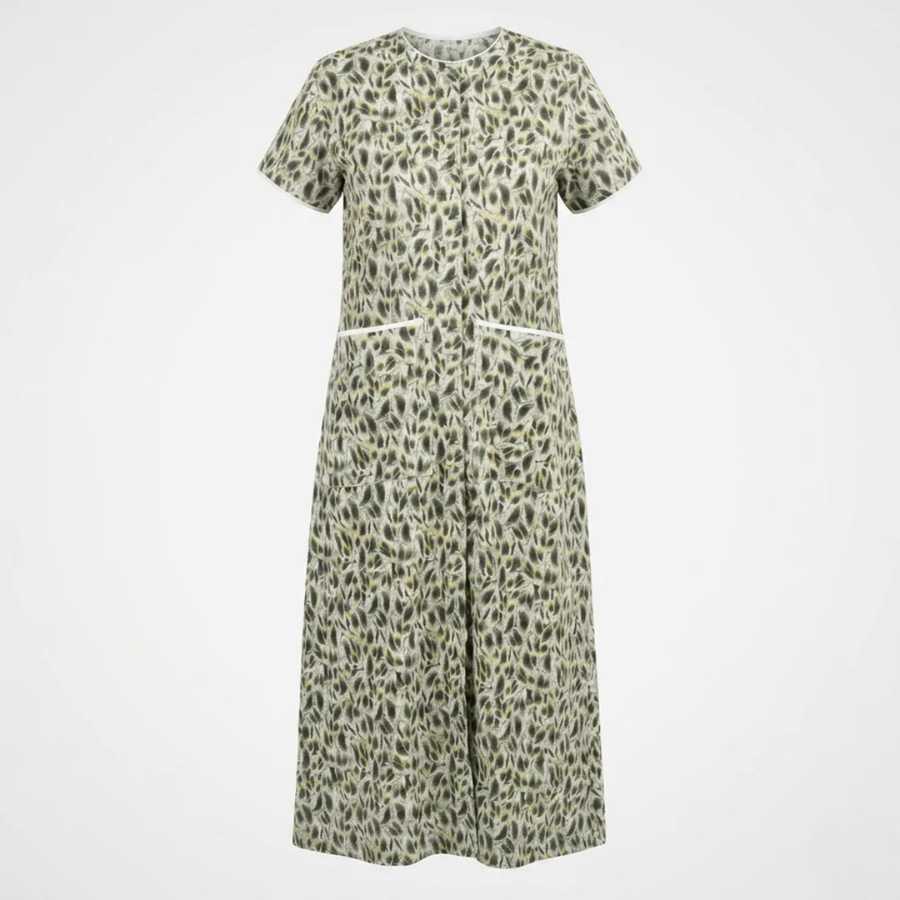 front open adaptive nighty for women post-surgery elderly wear green India | Aasra