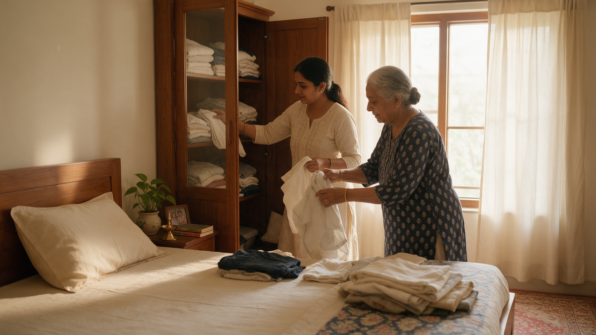 NRI Home Visit Checklist: Parents Wardrobe