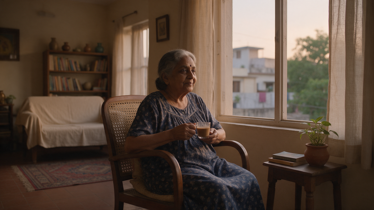 Cotton Nighty for Elderly Women