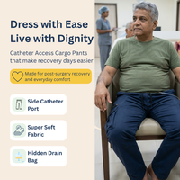 Adaptive Utility Cargo Pants with Catheter-Port Access | Side-Zip Easy-Wear (Women's)