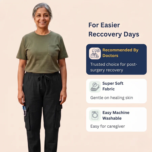 catheter pants for women India adaptive cargo pants with catheter access | Aasra