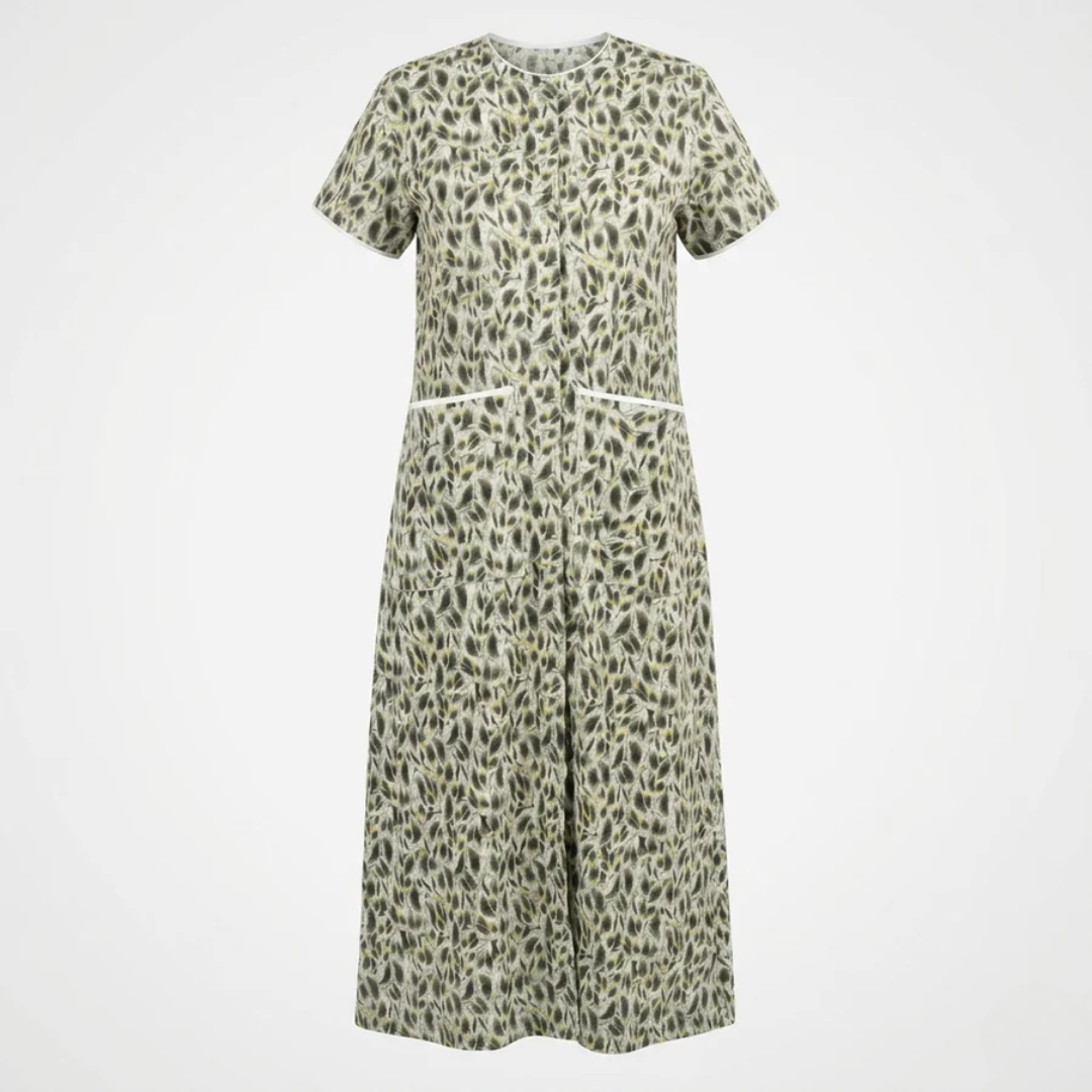 front open adaptive nighty for women post-surgery elderly wear green India | Aasra
