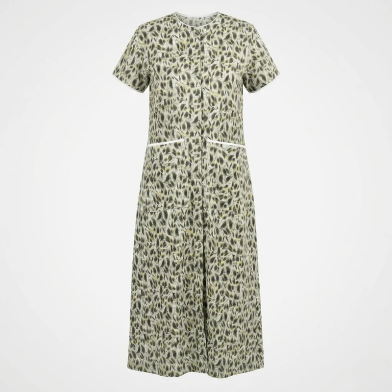 front open adaptive nighty for women post-surgery elderly wear green India | Aasra