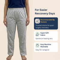 Adaptive Side-Opening Pajama with Full-Length Velcro Closure | Easy-Wear Night Pant (Women's)