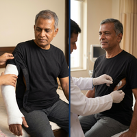 adaptive side-opening velcro t-shirt for women post-surgery upper body wear India | Aasra