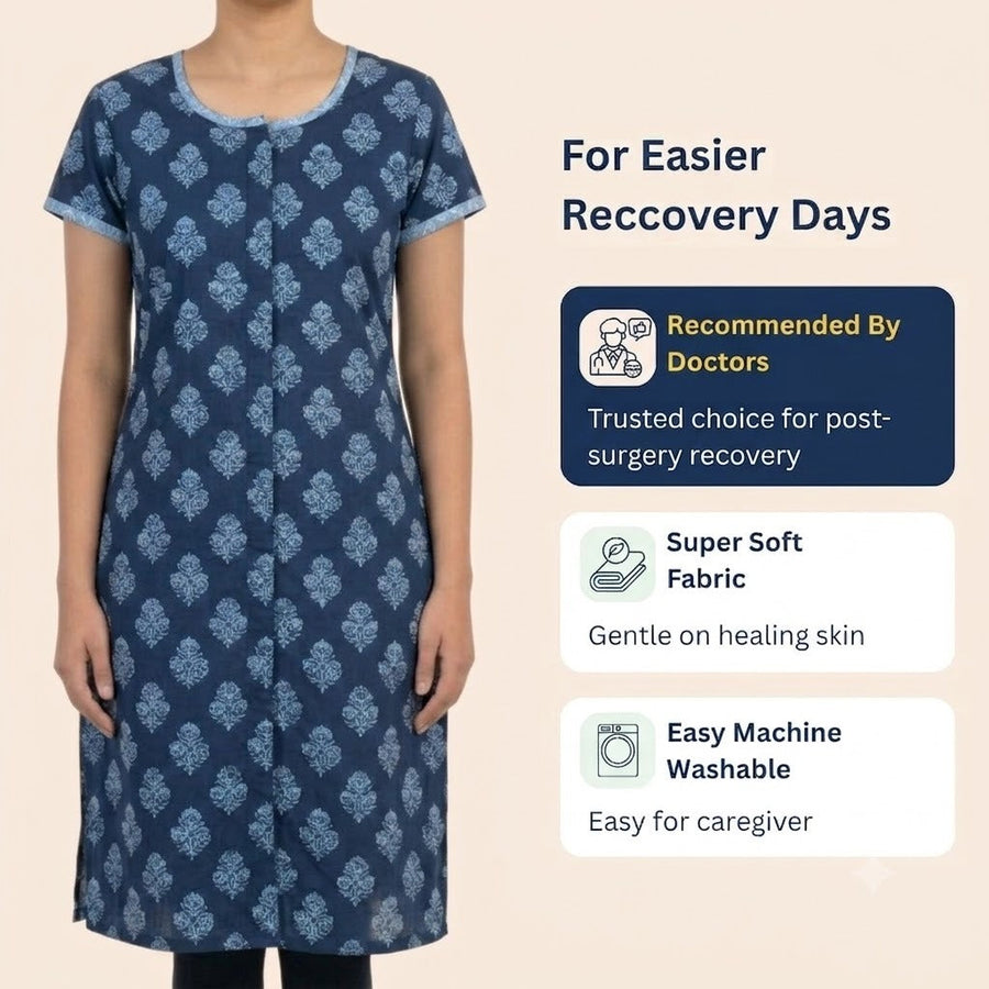 Dark Blue Kurti