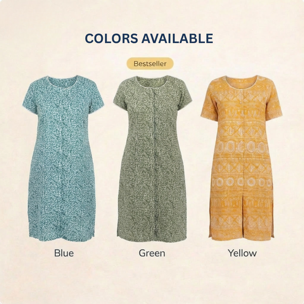Front-Open Kurti for Women | Post-Surgery & Elderly Wear