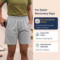 Adaptive Tearaway Shorts | 100% Cotton | Velcro Side-Opening for Easy Change (Women's)