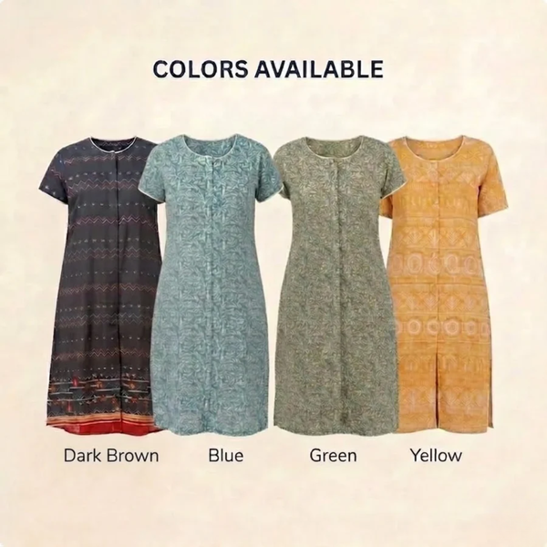 front-open adaptive kurti for women post-surgery elderly wear blue India | Aasra