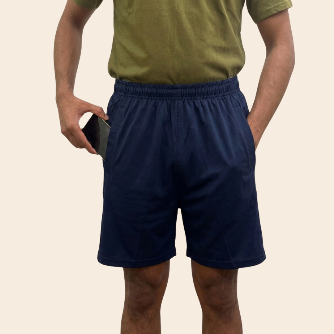 adaptive tearaway shorts for men velcro side-opening post-surgery recovery India | Aasra