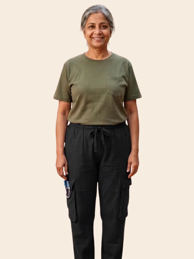 Catheter Access Utility Cargo Pants | For Post-Surgery & Hospital Care | Urology, Dialysis & Drain Bag Friendly