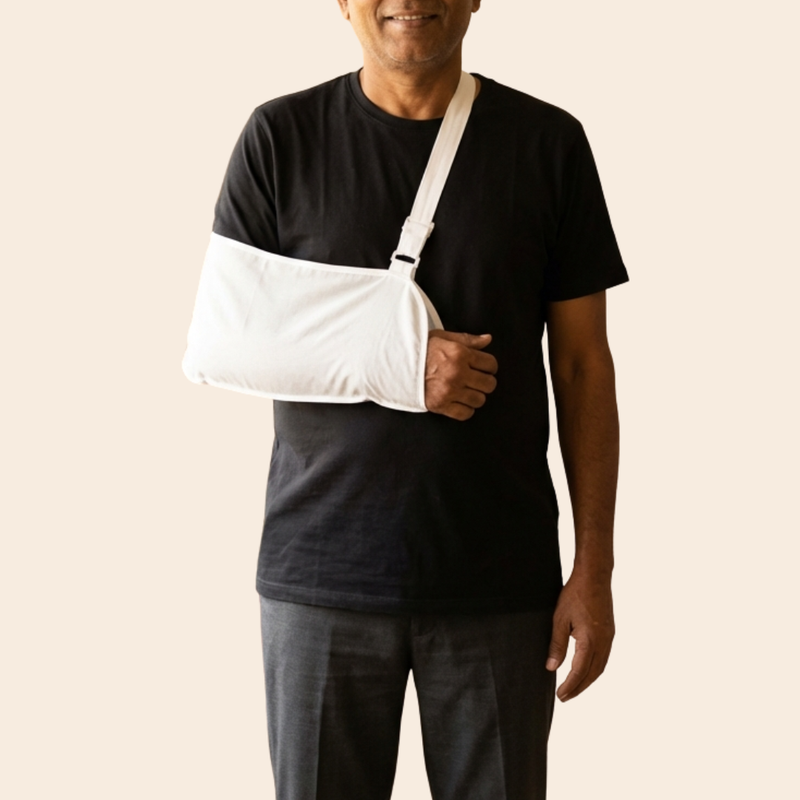 adaptive side-opening velcro t-shirt for men post-surgery upper body wear India | Aasra