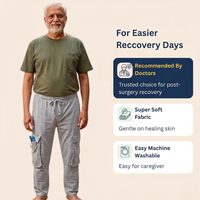 Adaptive Utility Cargo Pants with Catheter-Port Access | Side-Zip Easy-Wear (Men's)