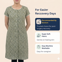 Front-Open Kurti for Women | Post-Surgery & Elderly Wear